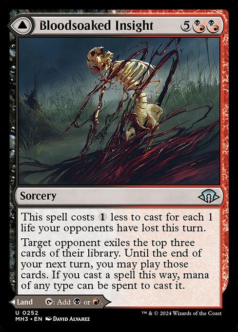 Magic the Gathering Card - Bloodsoaked Insight - MTG Circle