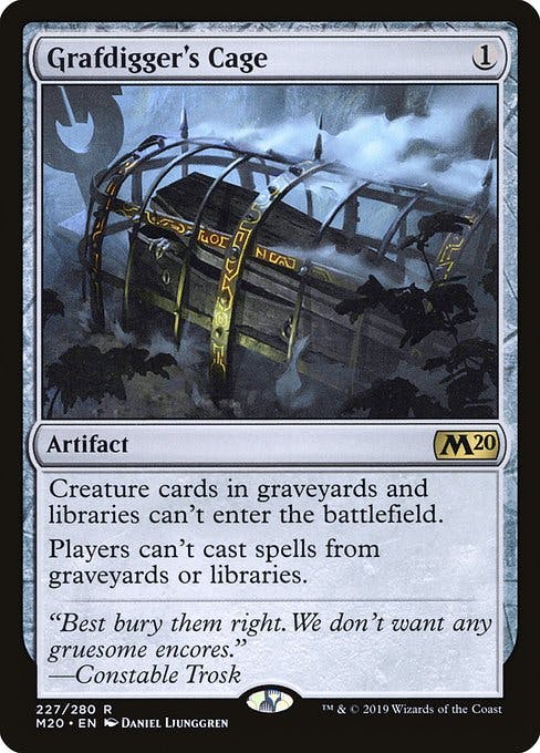 Magic the Gathering Card - Grafdigger's Cage - MTG Circle