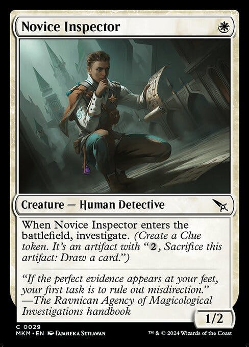 Magic the Gathering Card - Novice Inspector - MTG Circle