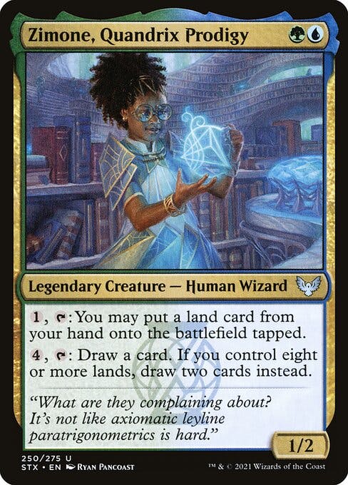 Magic the Gathering Card - Zimone, Quandrix Prodigy - MTG Circle