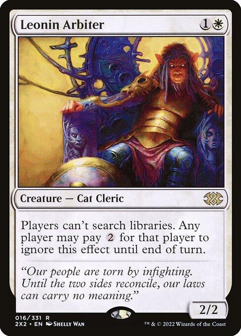 Magic the Gathering Card - Leonin Arbiter - MTG Circle