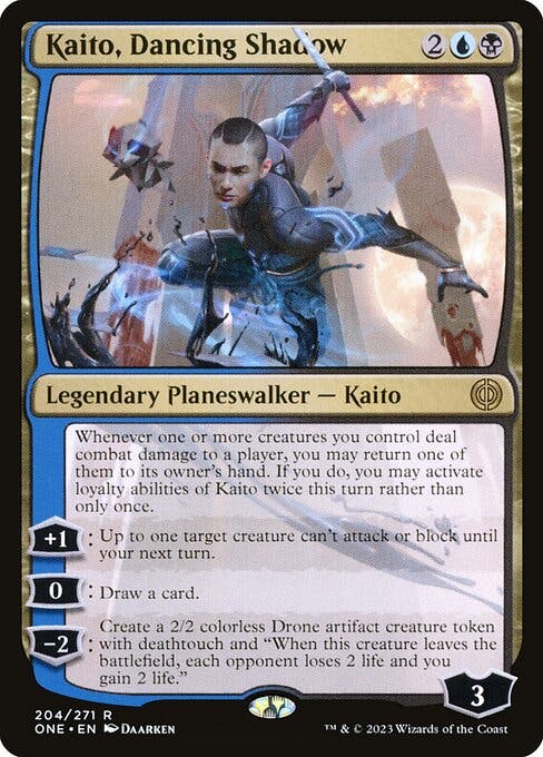 Magic the Gathering Card - Kaito, Dancing Shadow - MTG Circle