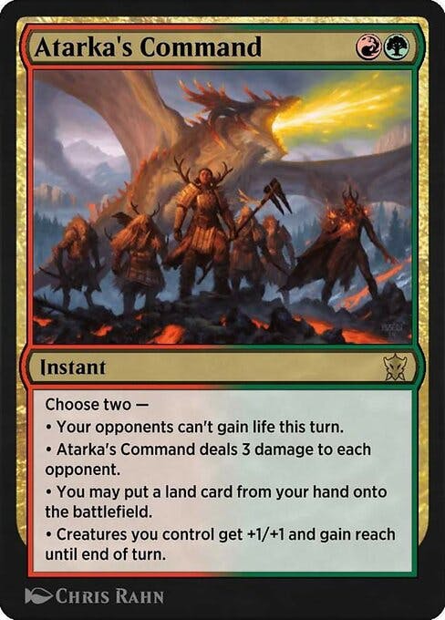 Magic the Gathering Card - Atarka's Command - MTG Circle