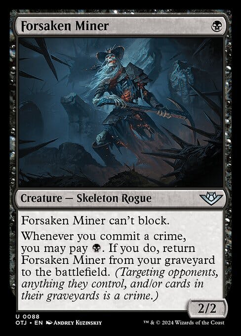 Magic the Gathering Card - Forsaken Miner - MTG Circle