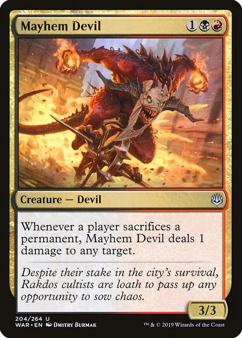 Magic the Gathering Card - Mayhem Devil - MTG Circle