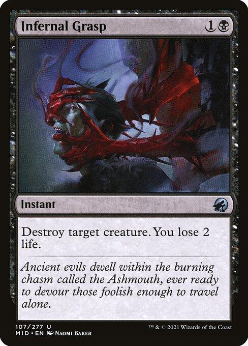 Magic the Gathering Card - Infernal Grasp - MTG Circle