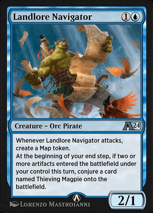 Magic the Gathering Card - Landlore Navigator - MTG Circle