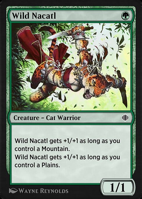 Magic the Gathering Card - Wild Nacatl - MTG Circle