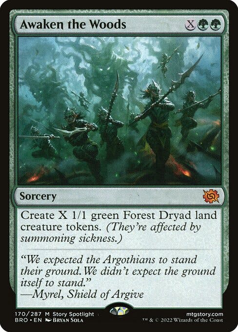 Magic the Gathering Card - Awaken the Woods - MTG Circle