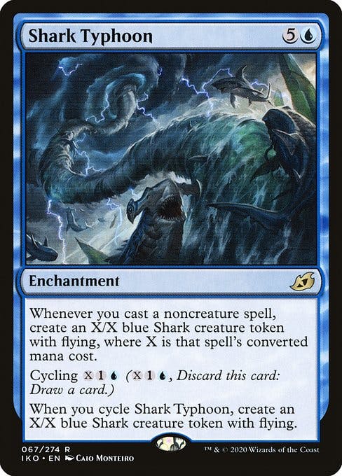 Magic the Gathering Card - Shark Typhoon - MTG Circle