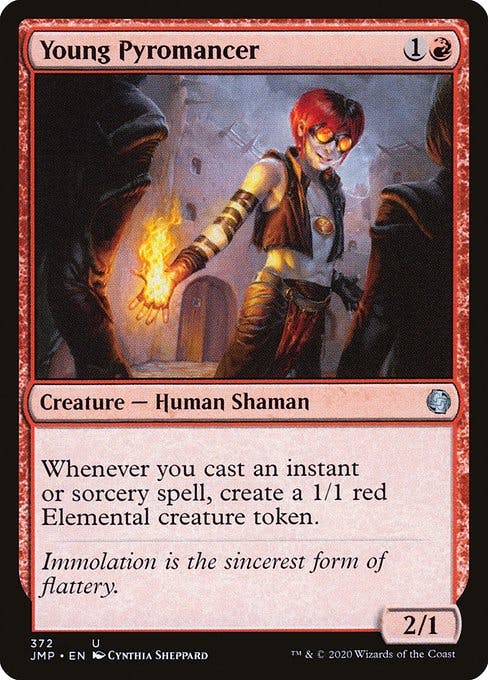 Magic the Gathering Card - Young Pyromancer - MTG Circle