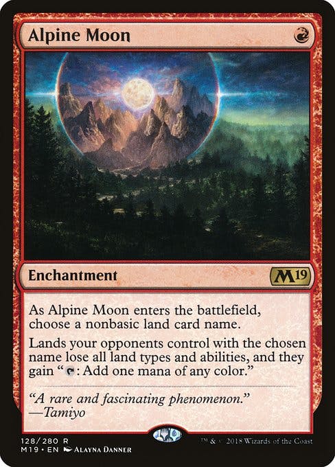 Magic the Gathering Card - Alpine Moon - MTG Circle