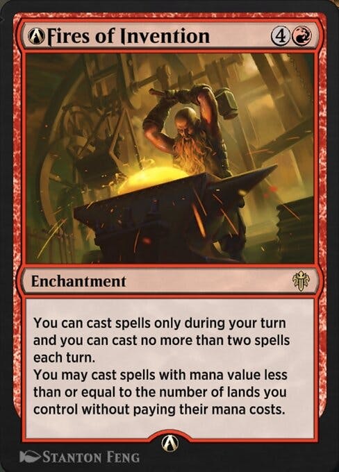 Magic the Gathering Card - A-Fires of Invention - MTG Circle