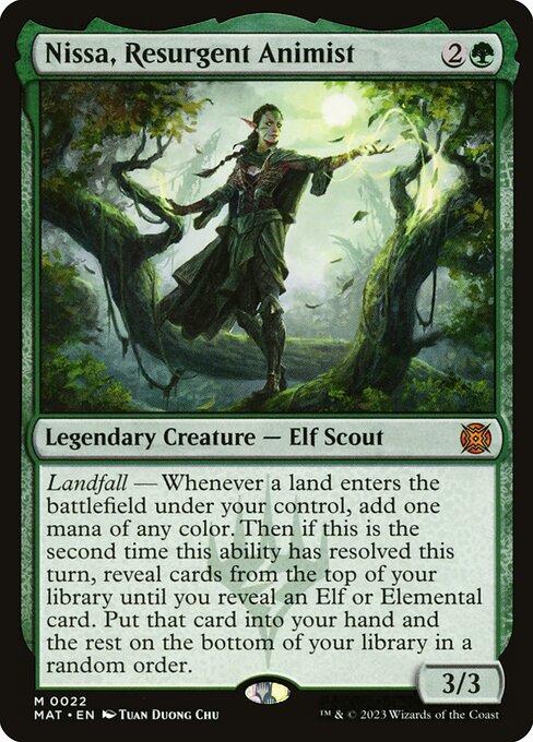 Magic the Gathering Card - Nissa, Resurgent Animist - MTG Circle