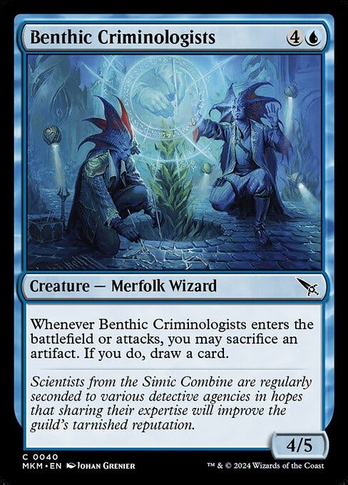 Magic the Gathering Card - Benthic Criminologists - MTG Circle
