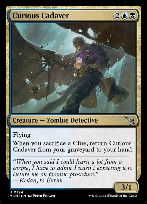 Magic the Gathering Card - Curious Cadaver - MTG Circle