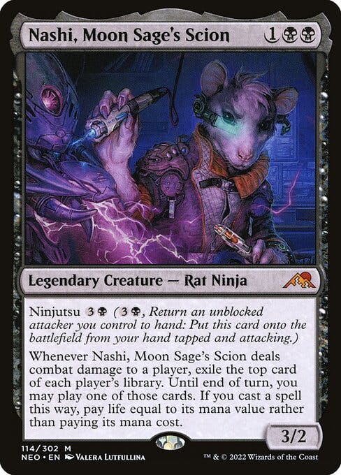 Magic the Gathering Card - Nashi, Moon Sage's Scion - MTG Circle