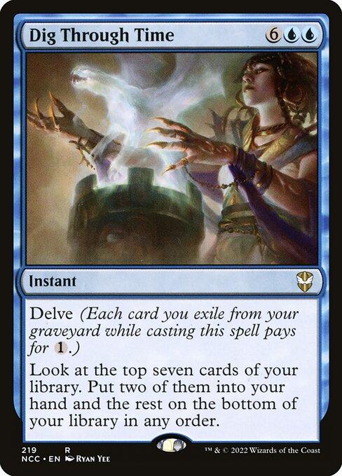 Magic the Gathering Card - Dig Through Time - MTG Circle