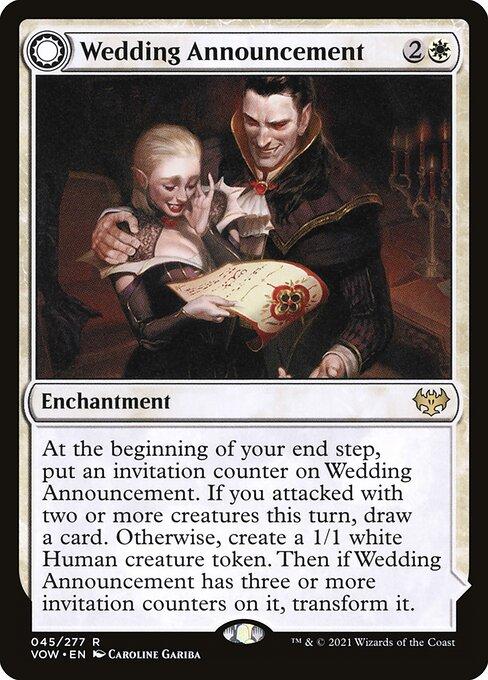 Magic the Gathering Card - Wedding Announcement - MTG Circle