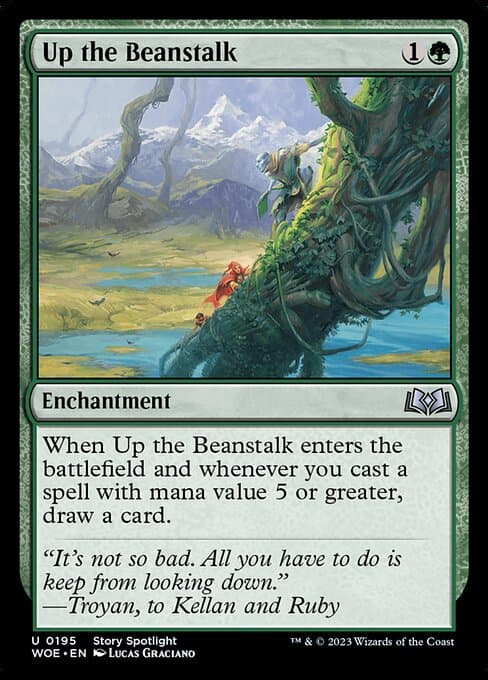 Magic the Gathering Card - Up the Beanstalk - MTG Circle