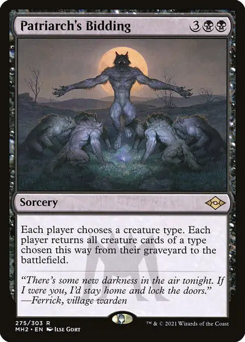 Magic the Gathering Card - Patriarch's Bidding - MTG Circle