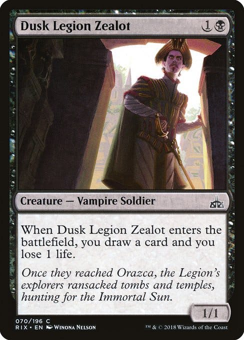 Magic the Gathering Card - Dusk Legion Zealot - MTG Circle