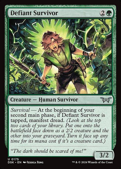 Magic the Gathering Card - Defiant Survivor - MTG Circle