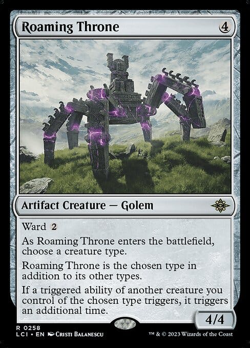 Magic the Gathering Card - Roaming Throne - MTG Circle