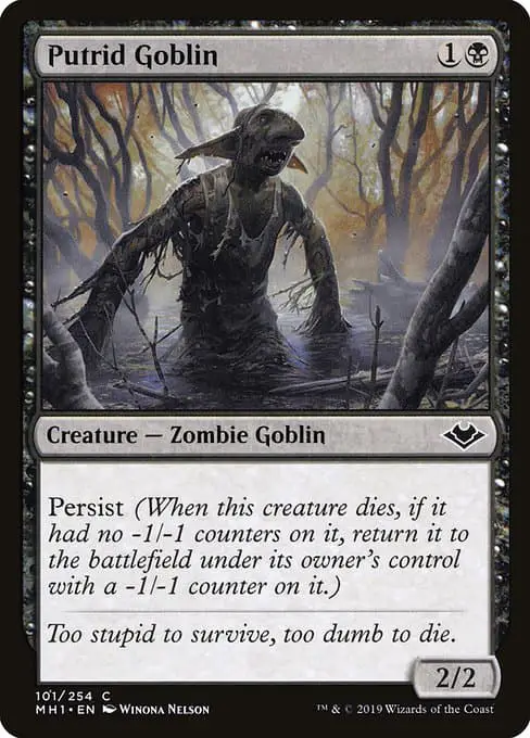 Magic the Gathering Card - Putrid Goblin - MTG Circle