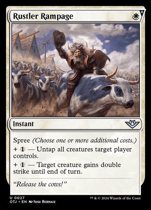 Magic the Gathering Card - Rustler Rampage - MTG Circle