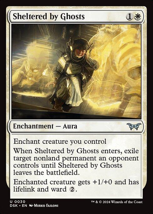 Magic the Gathering Card - Sheltered by Ghosts - MTG Circle