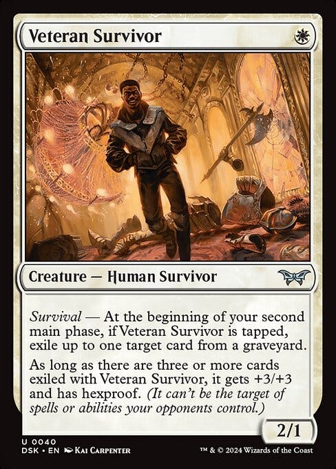 Magic the Gathering Card - Veteran Survivor - MTG Circle