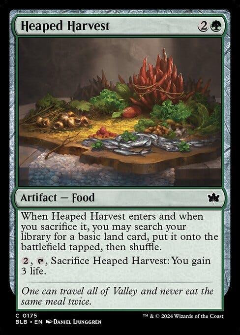 Magic the Gathering Card - Heaped Harvest - MTG Circle