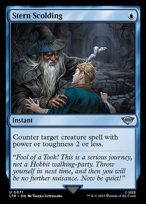 Magic the Gathering Card - Stern Scolding - MTG Circle