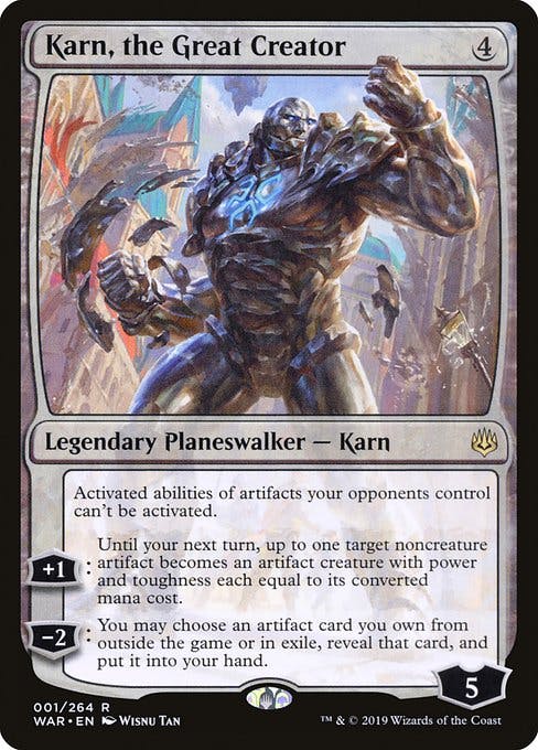 Magic the Gathering Card - Karn, the Great Creator - MTG Circle