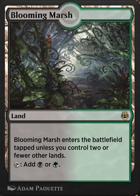 Magic the Gathering Card - Blooming Marsh - MTG Circle