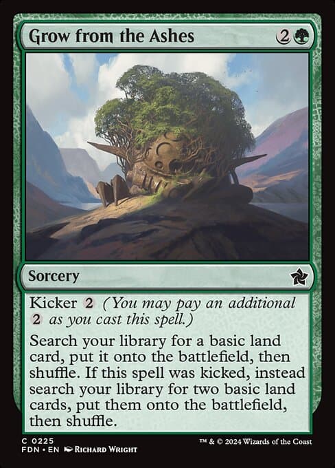 Magic the Gathering Card - Grow from the Ashes - MTG Circle