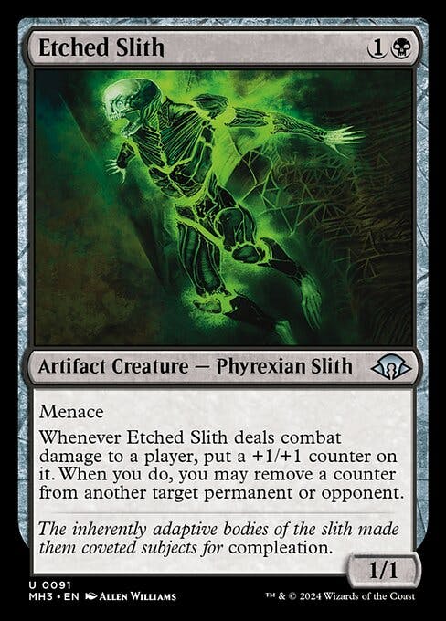 Magic the Gathering Card - Etched Slith - MTG Circle