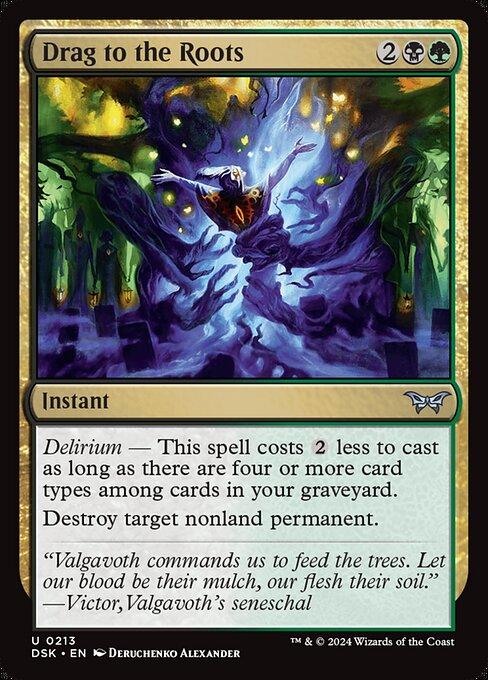 Magic the Gathering Card - Drag to the Roots - MTG Circle