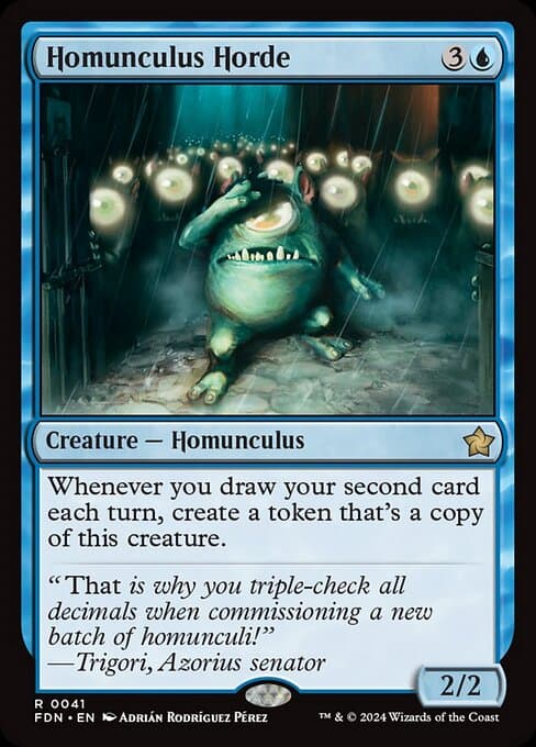 Magic the Gathering Card - Homunculus Horde - MTG Circle