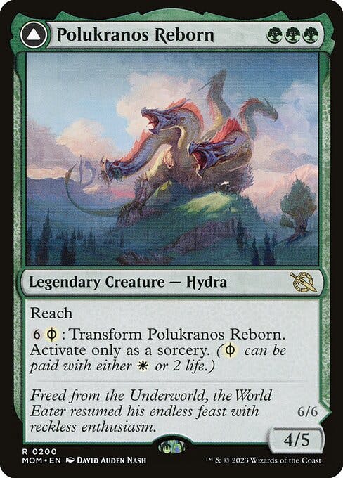 Magic the Gathering Card - Polukranos Reborn // Polukranos, Engine of Ruin - MTG Circle