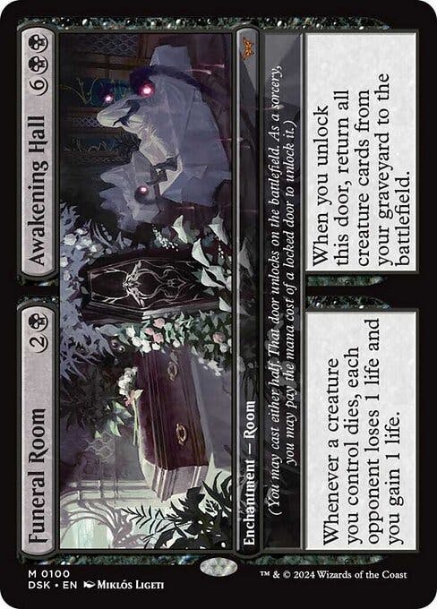 Magic the Gathering Card - Funeral Room // Awakening Hall - MTG Circle