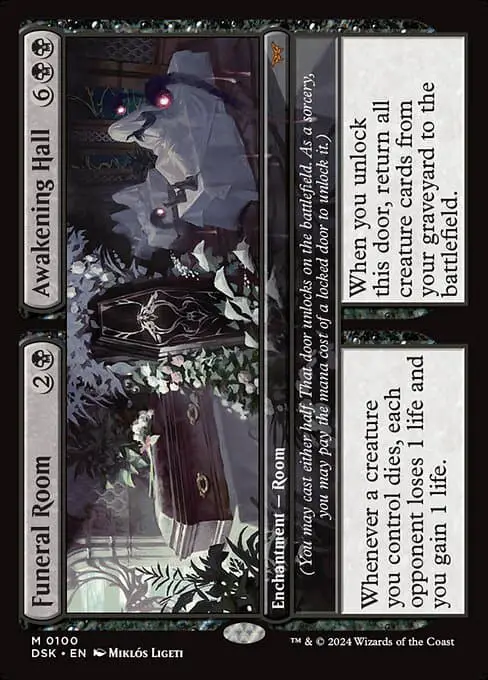 Magic the Gathering Card - Funeral Room // Awakening Hall - MTG Circle