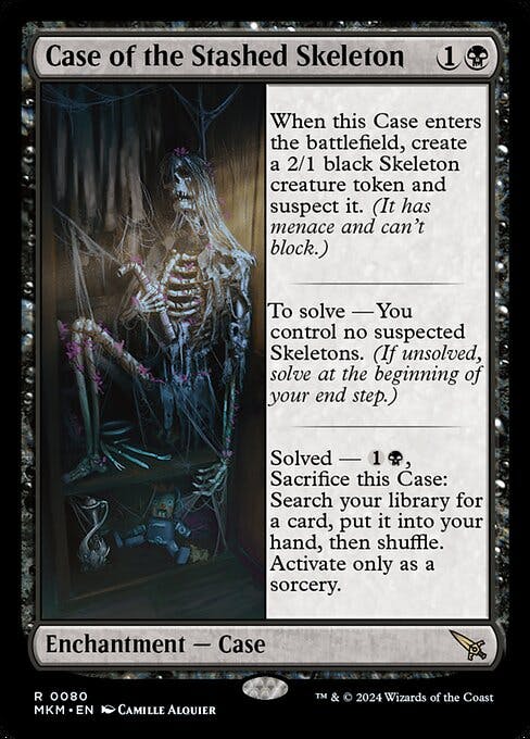 Magic the Gathering Card - Case of the Stashed Skeleton - MTG Circle