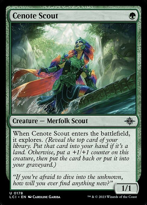 Magic the Gathering Card - Cenote Scout - MTG Circle