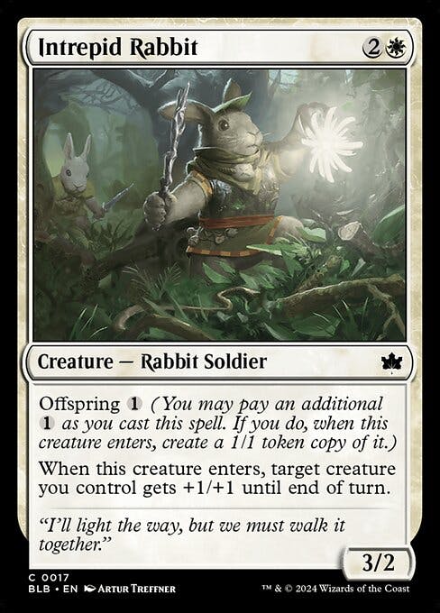 Magic the Gathering Card - Intrepid Rabbit - MTG Circle