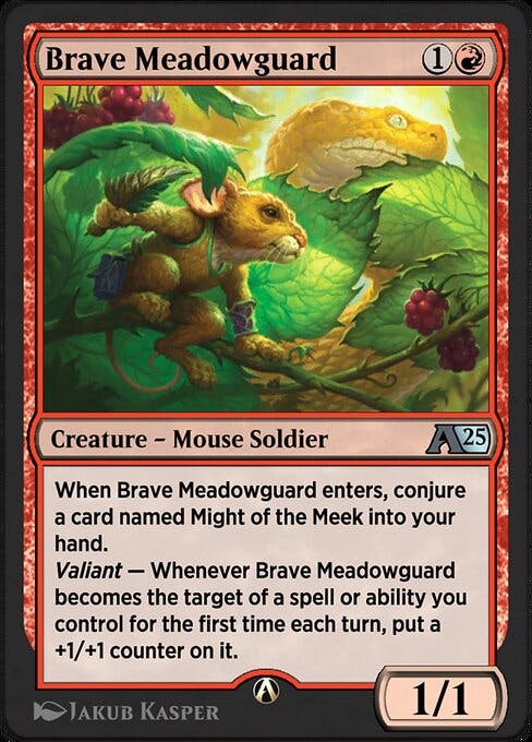 Magic the Gathering Card - Brave Meadowguard - MTG Circle