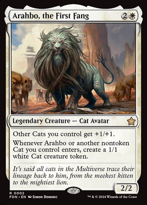 Magic the Gathering Card - Arahbo, the First Fang - MTG Circle