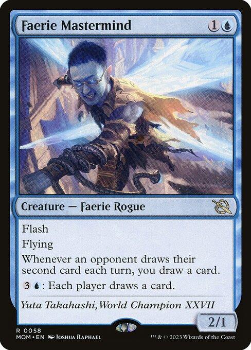 Magic the Gathering Card - Faerie Mastermind - MTG Circle