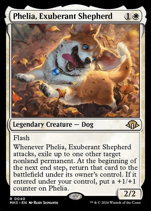 Magic the Gathering Card - Phelia, Exuberant Shepherd - MTG Circle